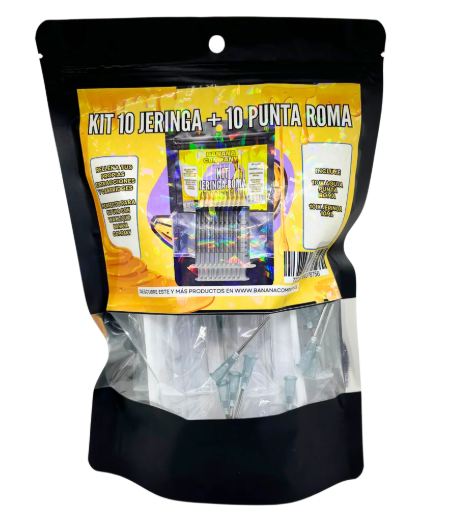 KIT 10 JERINGAS + 10 PUNTA ROMA