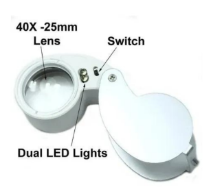 LUPA CON LUZ 40X