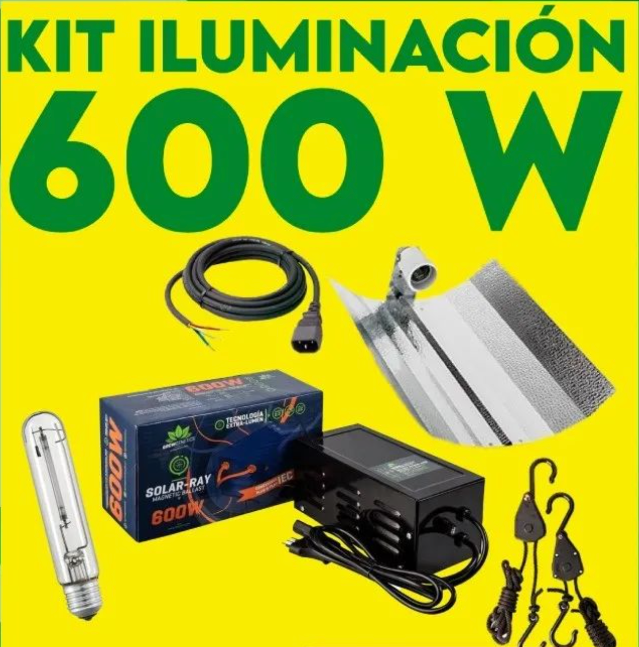 KIT ILUMINACION 600 WATT REGULABLE