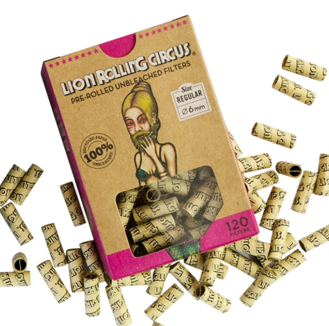 LION ROLLING CIRCUS FILTRO PULPA DE MADERA 20 unid