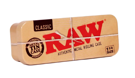 Cajita metálica RAW para preenrolados King Size