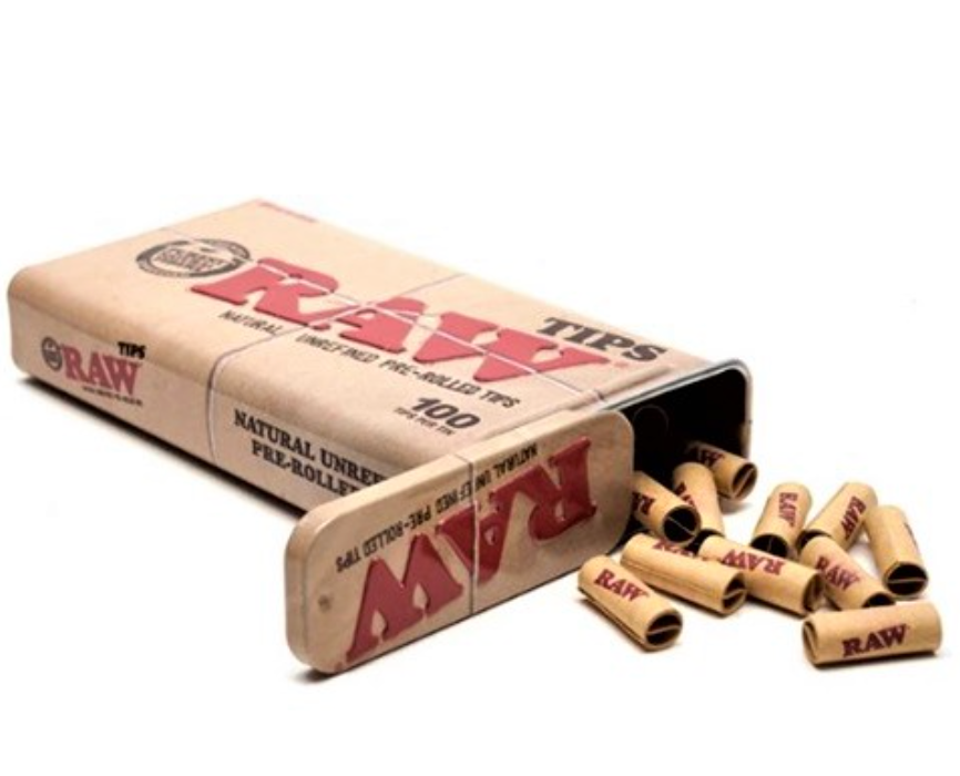RAW CAJA METALICA CON TIPS PREENROLADOS 100UNI