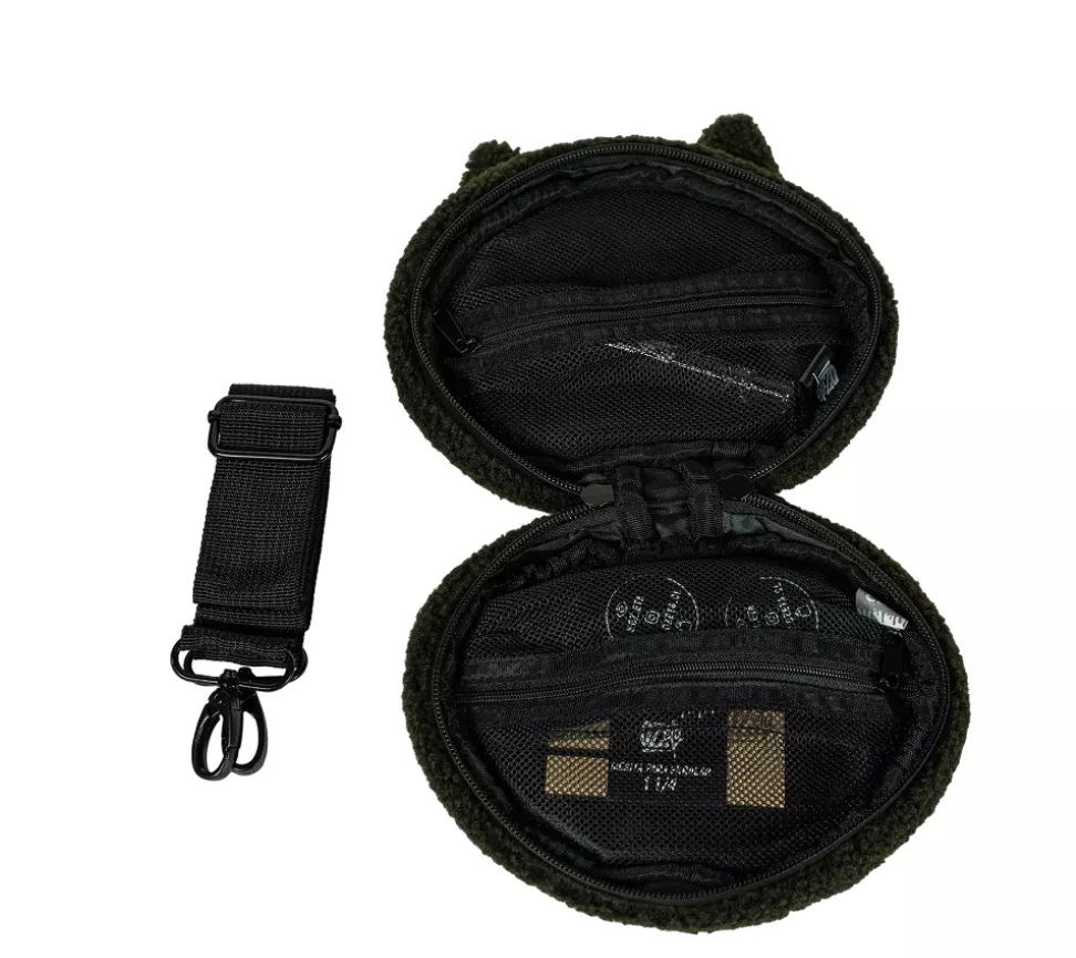 OZETA BOLSO PELUCHE IWIWIS GATO ANTI-OLOR (OJOS VERDES)