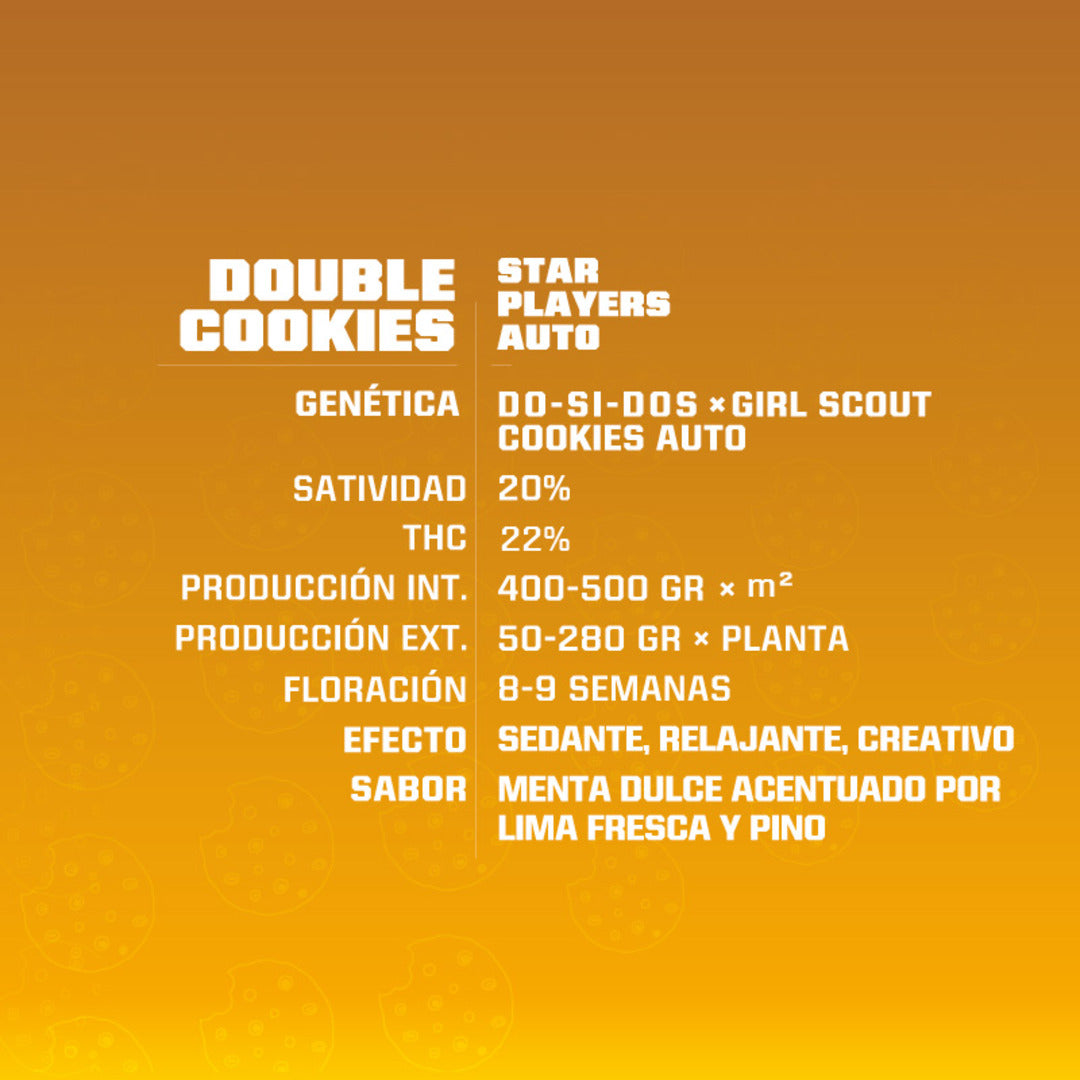 Double cookies AUTO - Pack 500 semillas – BSF
