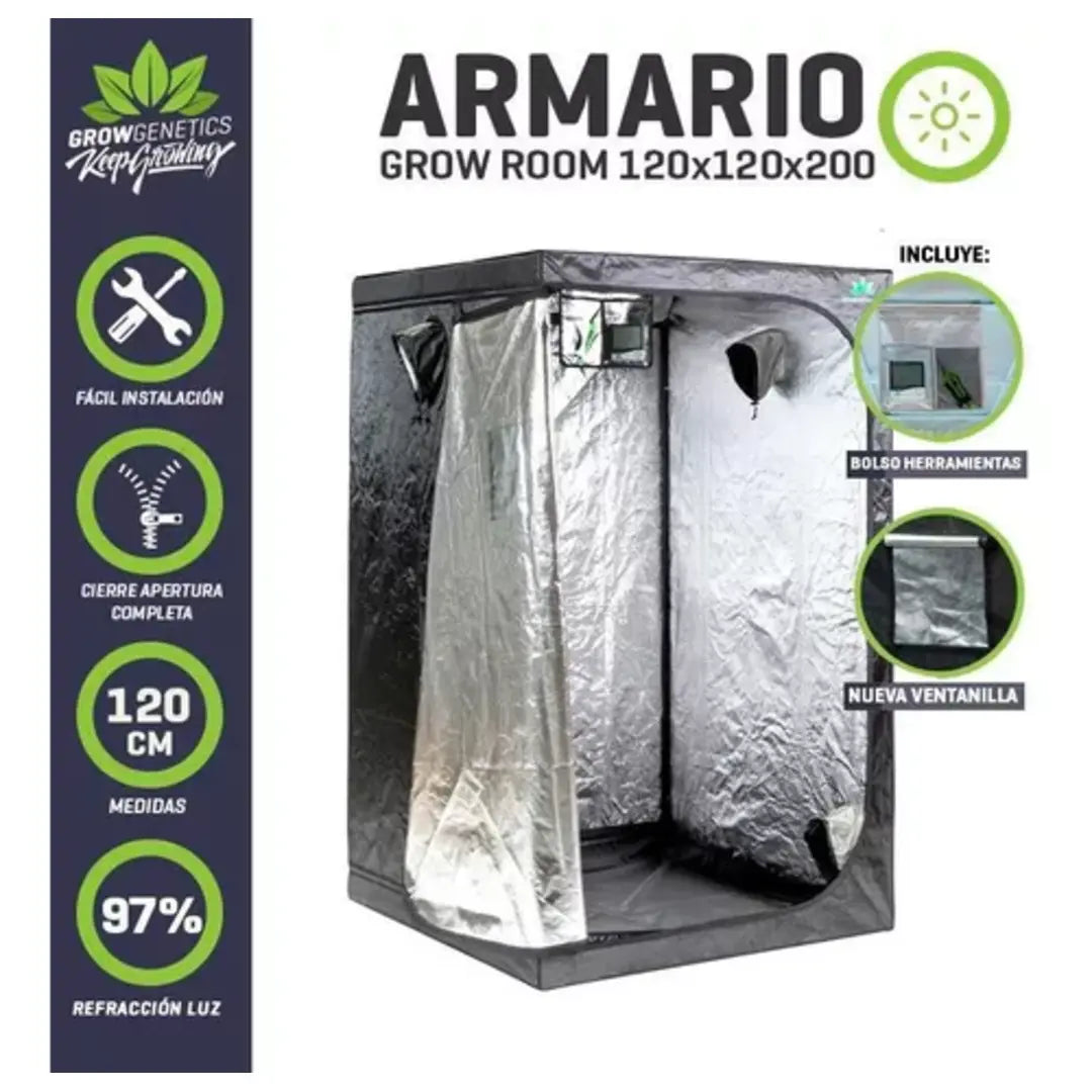 GROW GENETICS ARMARIO GROW ROOM 120X120X200