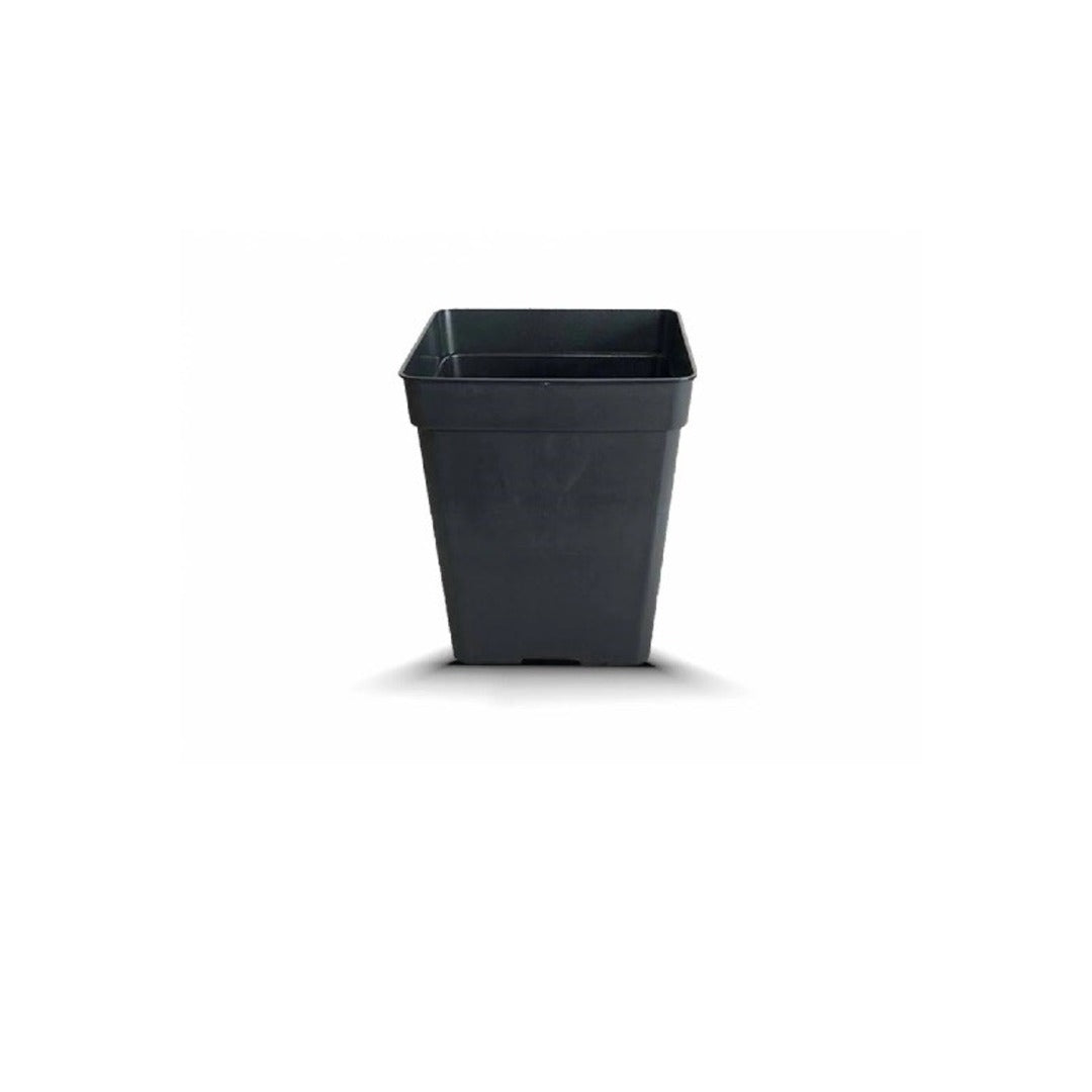MACETA CUADRADA NEGRA ECO 11 litros