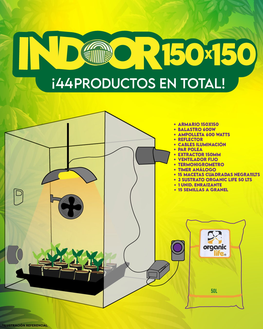 INDOOR 150X150 COMPLETO