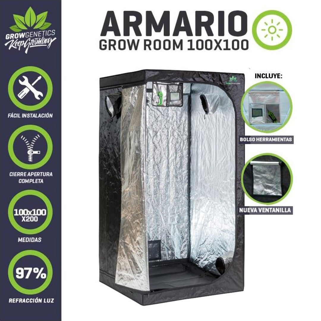 GROW GENETICS ARMARIO GROW ROOM 100X100X200