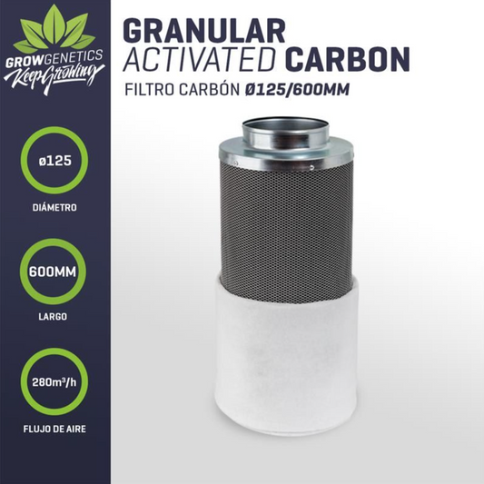 Grow Genetics Filtro Carbon 125x600mm (280m3/h)