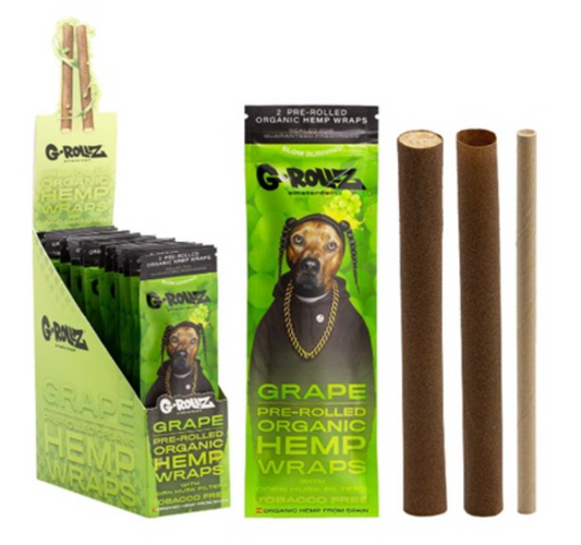 LUNT Pre-Rolled Hemp Wraps x2 Grape G-ROLLZ