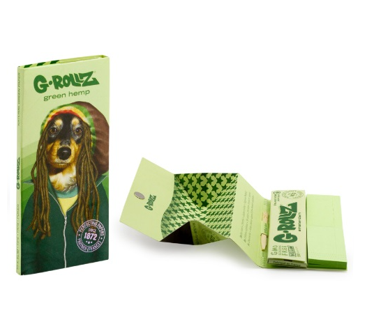 G-ROLLZ SABABANA + TIPS GREEN-HEMP TRAY REGGAE RAP
