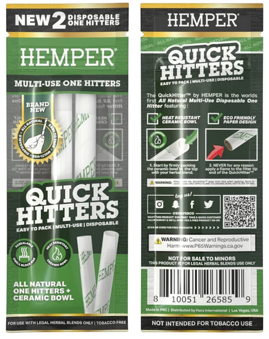 HEMPER QUICK HITTERS X2 NATURAL