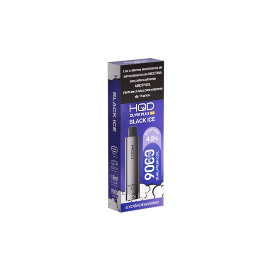 VAPER HQD CUVIE PLUS 2.0 9000 PUFFS BLACK ICE