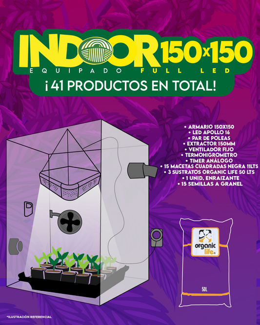 INDOOR 150X150 COMPLETO FULL LED
